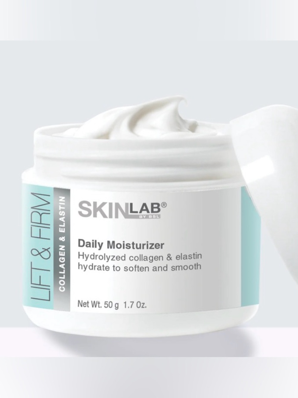 Skin Lift & Firm Daily Moisturizer - White Jar with Aqua Accents
